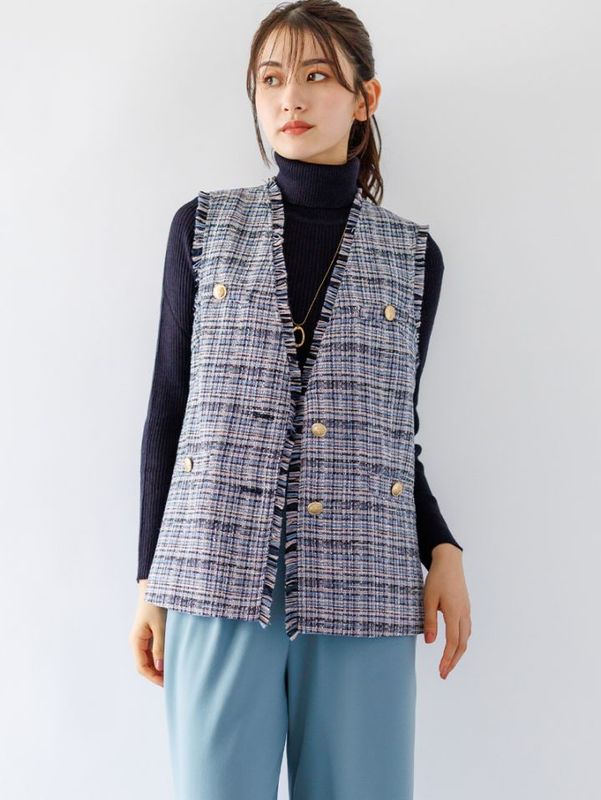 ツイードフリンジジレ｜KarLParkLane Style ONLINE SHOP