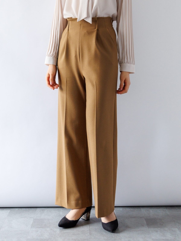 【30%OFF】T/R両面起毛太身パンツ