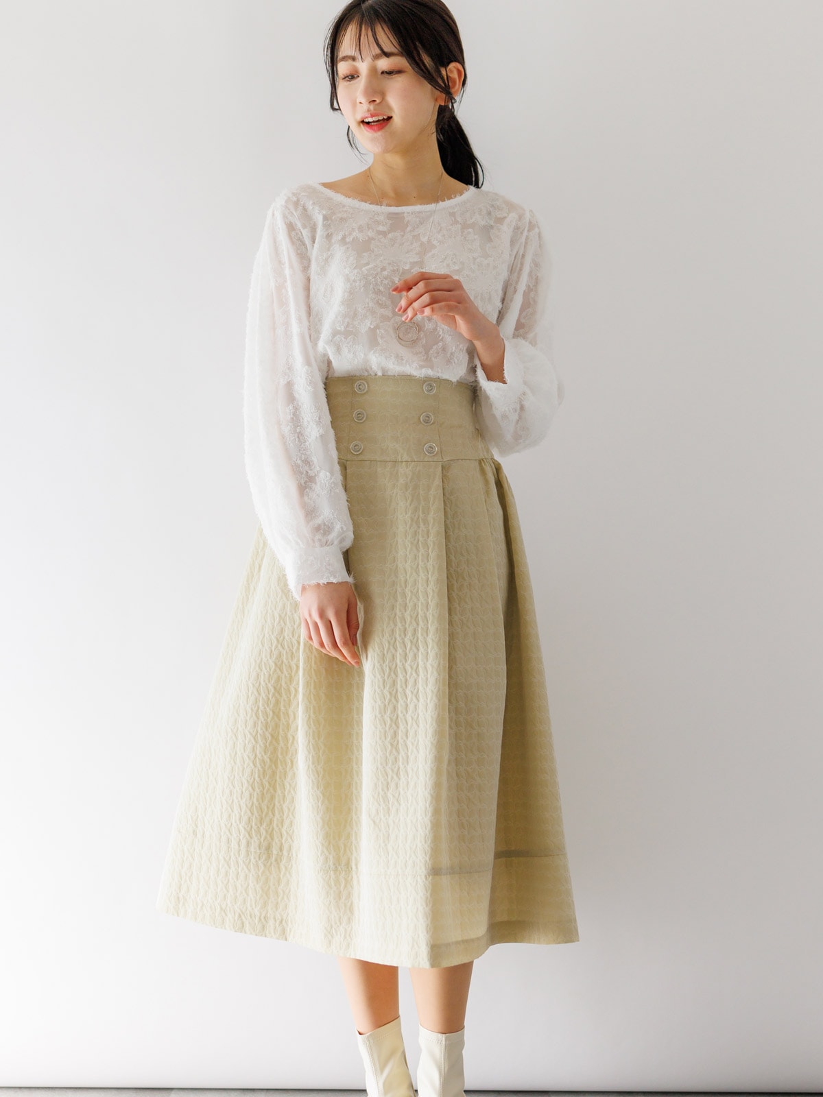 キルト風ボリュームタックスカート｜KarLParkLane Style ONLINE SHOP