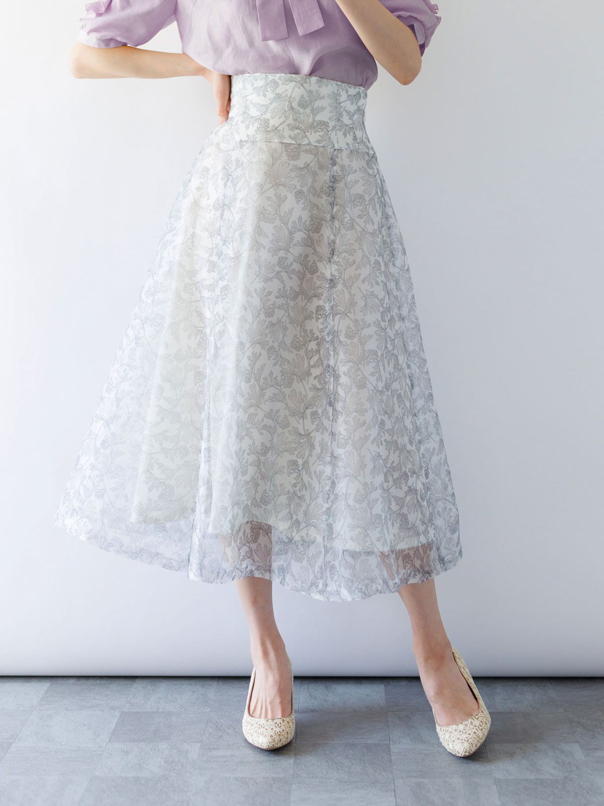 オーガンジーフレアースカート｜KarLParkLane Style ONLINE SHOP