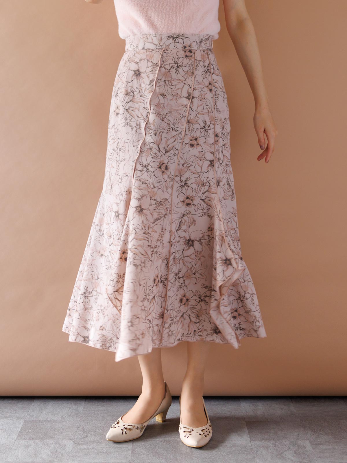 花柄切替マーメイドスカート｜KarLParkLane Style ONLINE SHOP