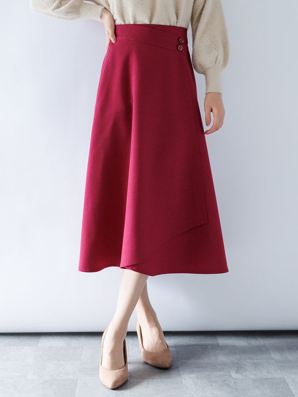 【30%OFF】ジョーゼット巻風フレアースカート|全ての商品