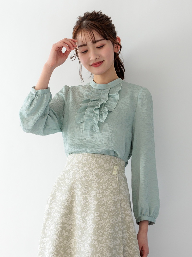 再値下げ→50％OFF】リップル前フリルブラウス｜KarLParkLane Style ONLINE SHOP