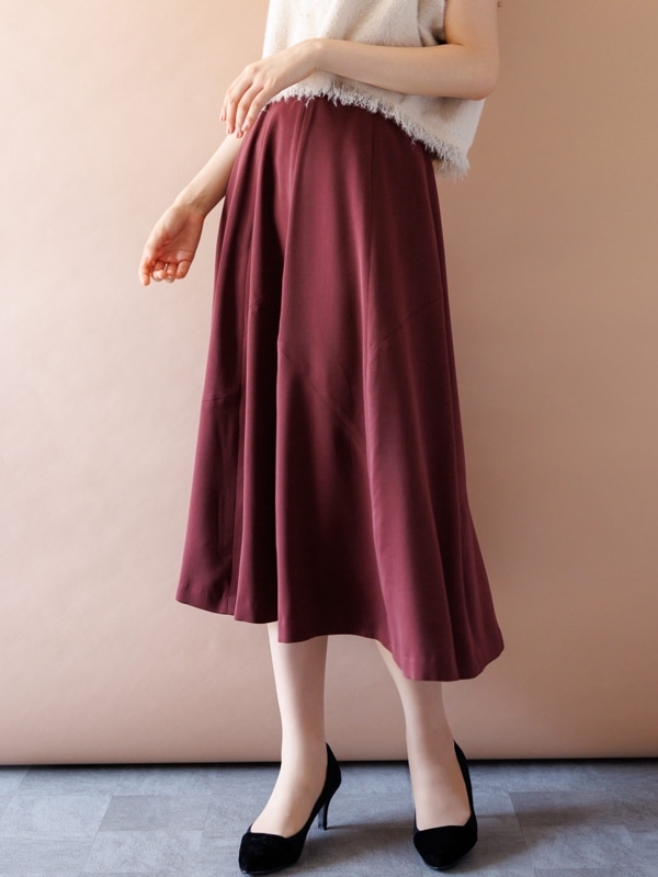 サテン切替ハギフレアースカート｜KarLParkLane Style ONLINE SHOP