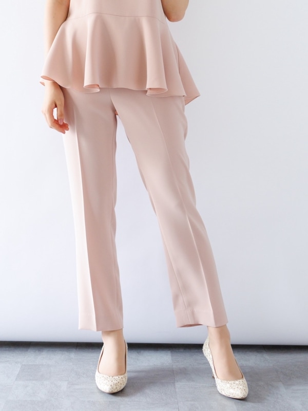 【訳あり】ダブルクロスセンタープレスパンツ(307813/ベージュ/S)|【WEB限定】訳ありセール