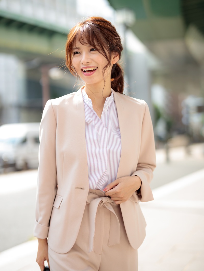 梳毛調合繊カラーレスジャケット｜KarLParkLane Style ONLINE SHOP