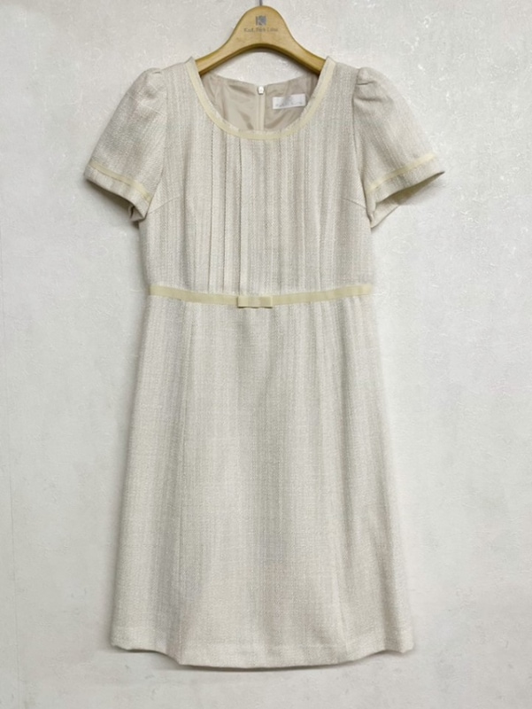 ラメツイードワンピース＜秋冬物アウトレット＞