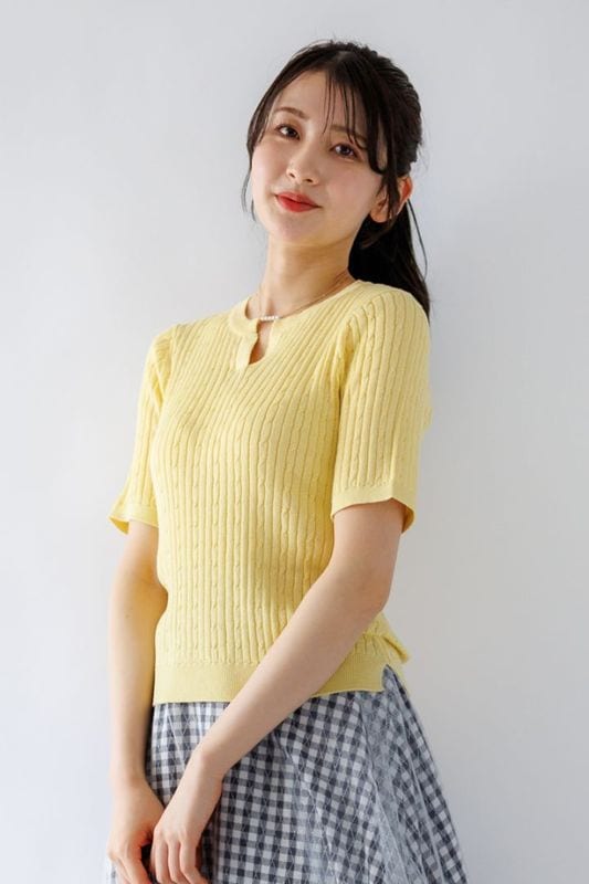 新品　CARLACARINI カーラカリーニ　ニット フリンジ編みZIP UPカーディガン（5-0849-1-02-002）｜MICO