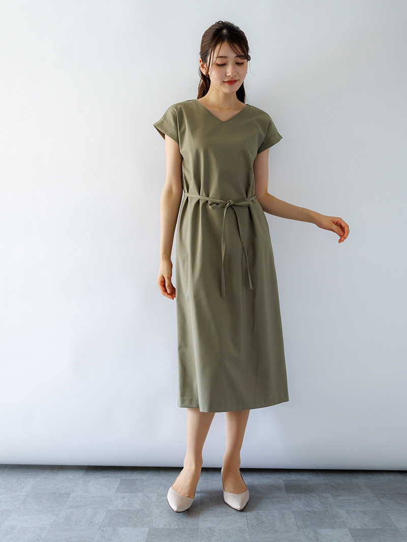 無地ﾌﾚﾝﾁｽﾘｰﾌﾞｽﾄﾚｰﾄﾜﾝﾋﾟｰｽ｜KarLParkLane Style ONLINE SHOP