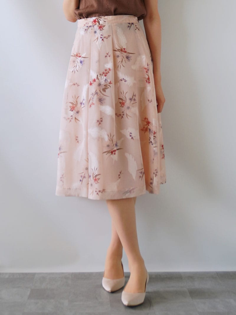 花柄L72タックフレアースカート｜KarLParkLane Style ONLINE SHOP