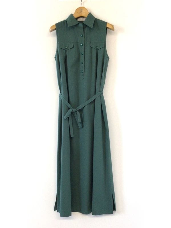 【春SALE】RECストレッチﾉｰｽﾘシャツワンピース