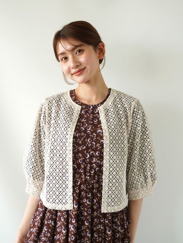 【50%OFF】ケミカルレース　ハオリブラウス《大決算SALE》