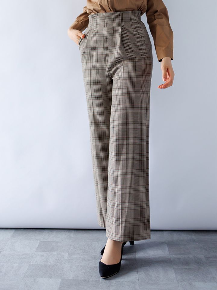 再値下げ→50％OFF】グレンチェック太身パンツ｜KarLParkLane Style