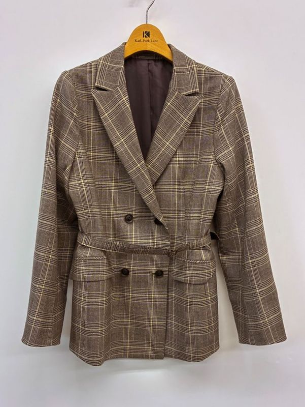 トリココムデギャルソン　クロップドジャケット　ショート丈　グレンチェック　変形襟 ジャケット｜KarLParkLane Style ONLINE SHOP