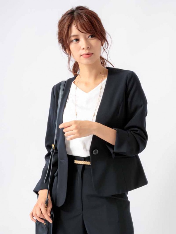 【訳あり】カラーレスミント混ジャケット(2817805/ベージュ/９号)