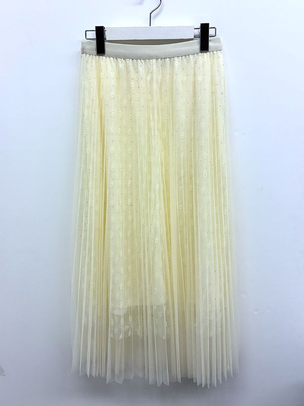 【30％OFF】ﾋﾞｼﾞｭｰﾚｰｽ×ﾁｭｰﾙﾌﾟﾘｰﾂｽｶｰﾄ