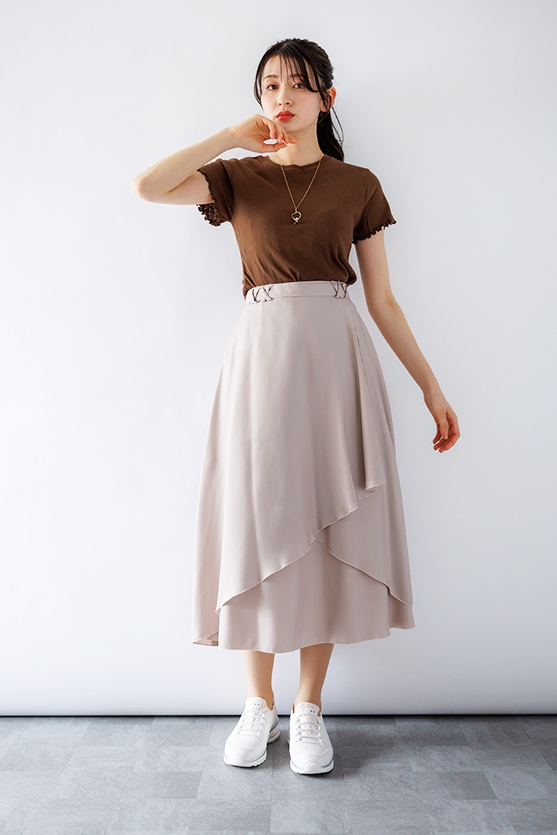 フィブリルシャンブレーフレアースカー