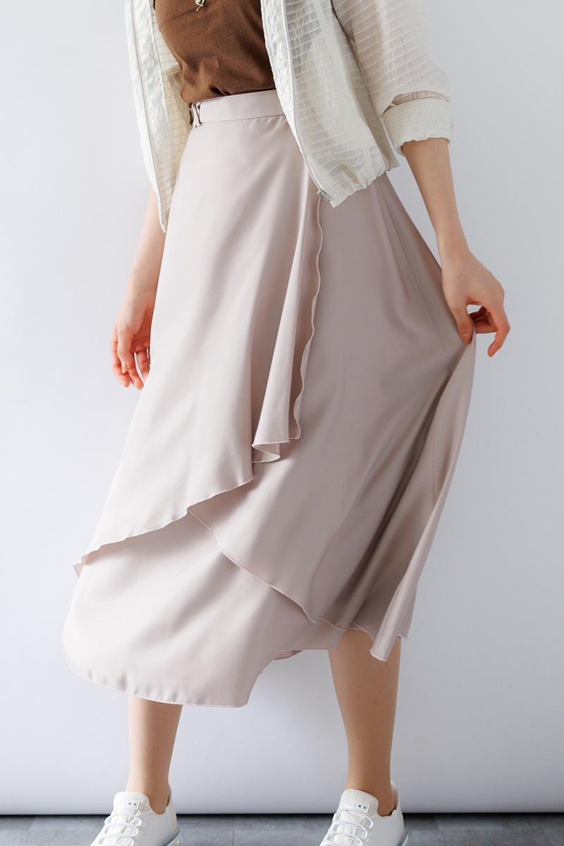 フィブリルシャンブレーフレアースカー