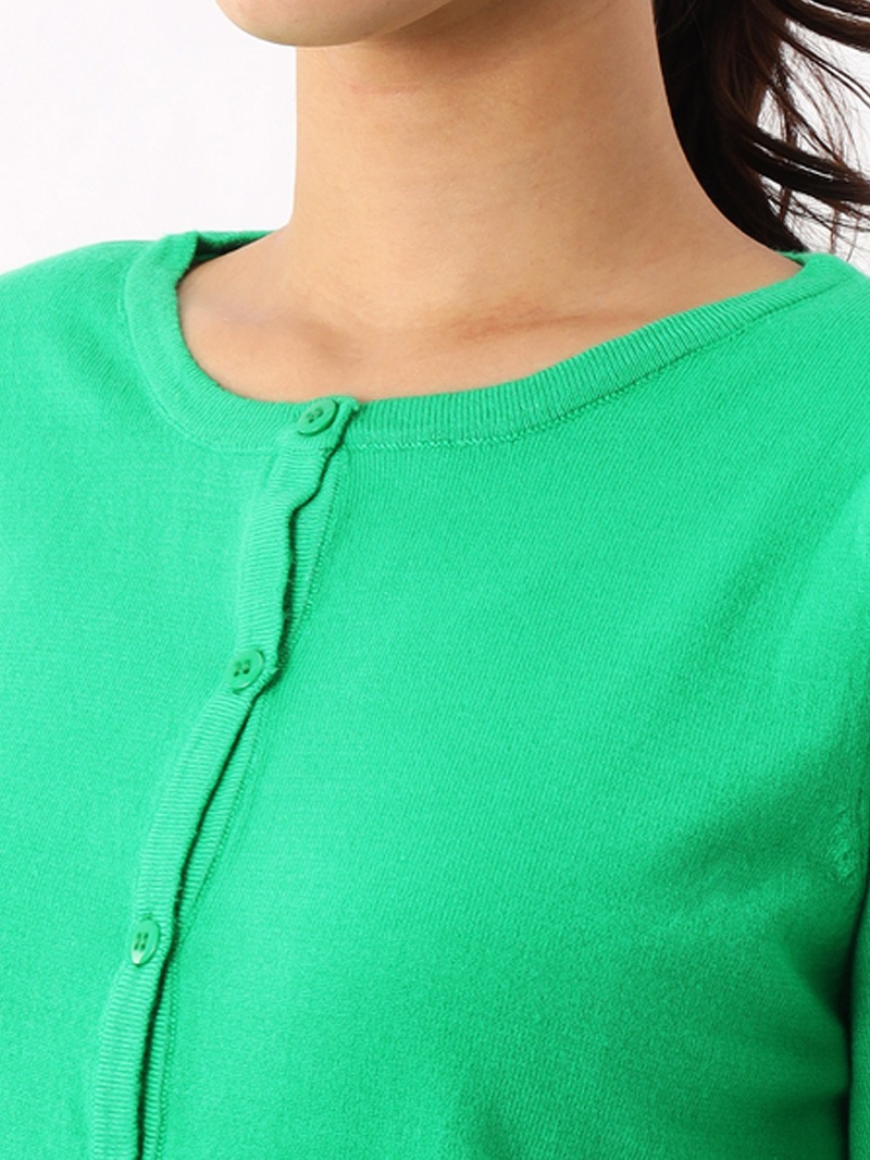 【60％OFF】袖ギャザーカーデ