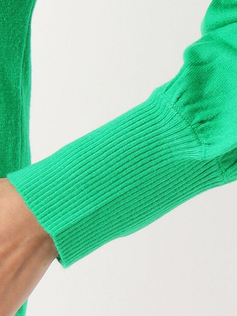 【60％OFF】袖ギャザーカーデ