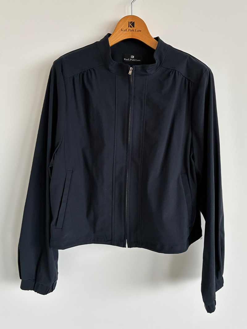 【20％OFF】メリルハイテンション立衿ブルゾン