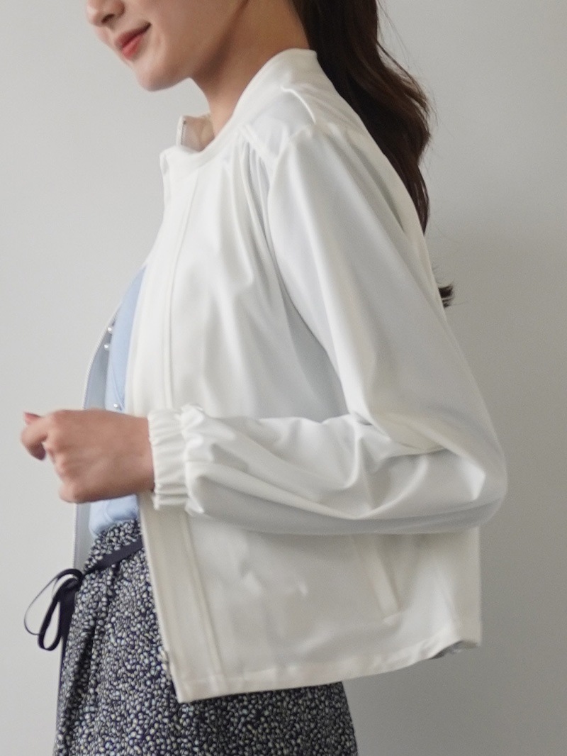 【20％OFF】メリルハイテンション立衿ブルゾン