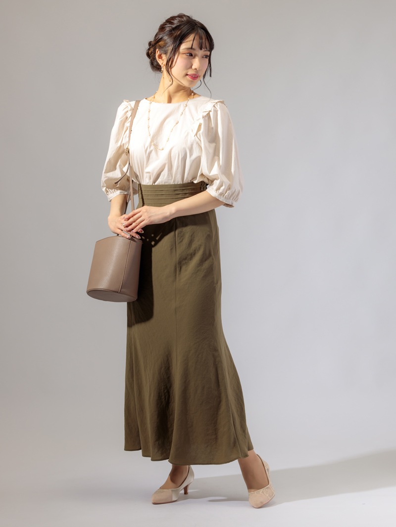ノルディックシフォンヴィンテージハギフレアースカート
