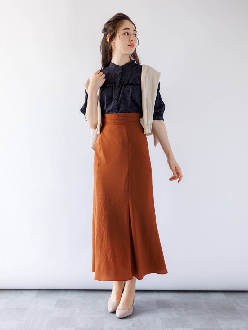 ノルディックシフォンヴィンテージハギフレアースカート