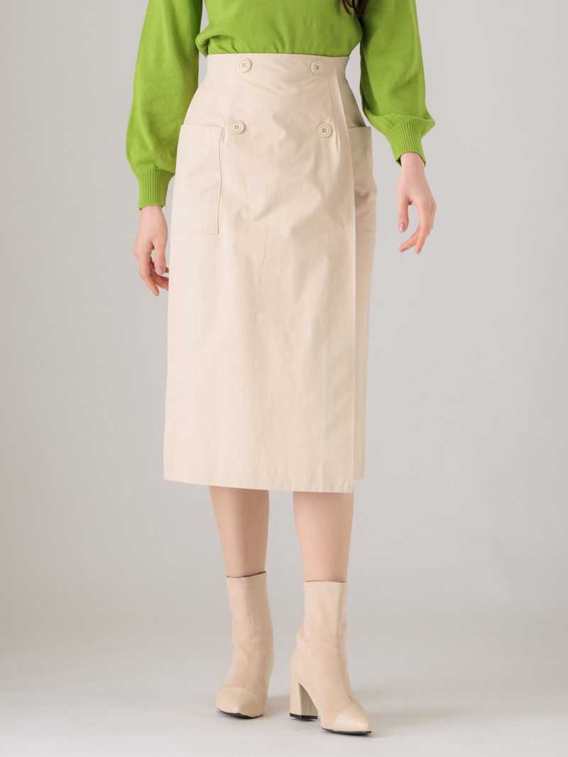 クリアツイル撥水トレンチ巻風スカート｜KarLParkLane Style ONLINE SHOP