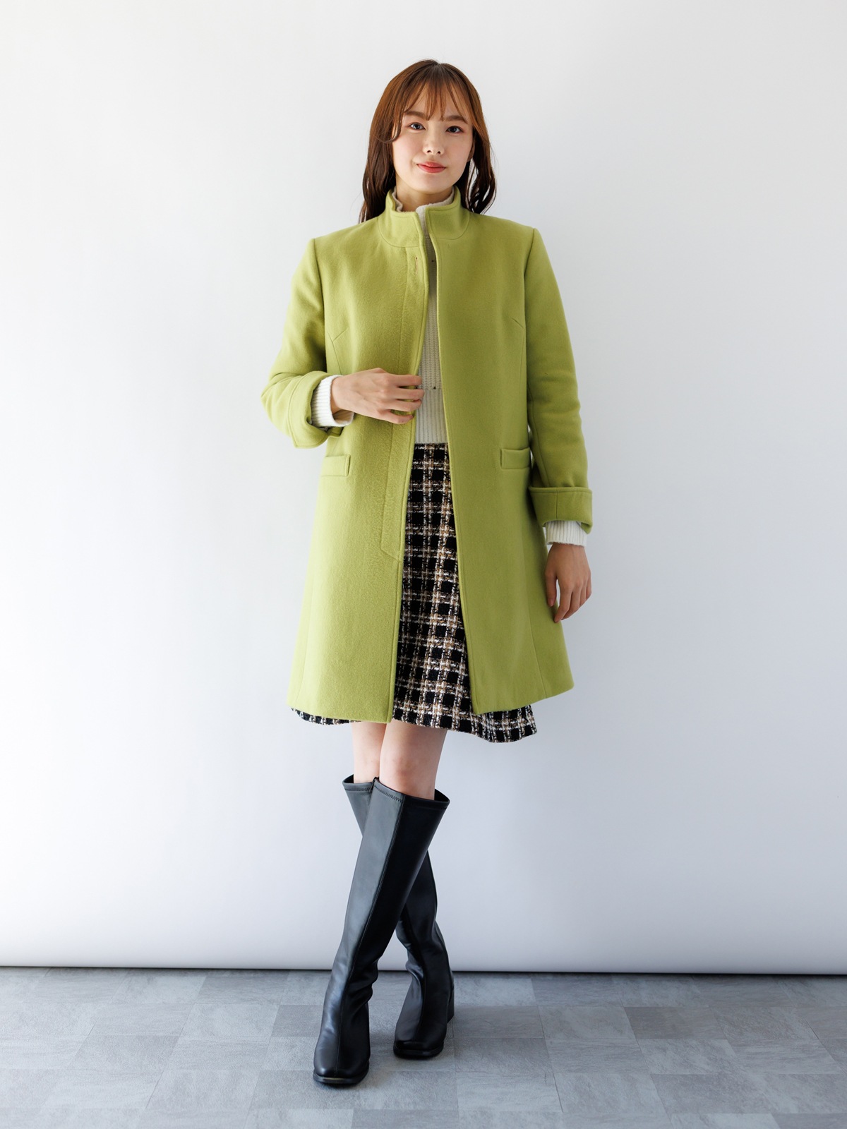 【50%OFF】ツイードAラインスカート