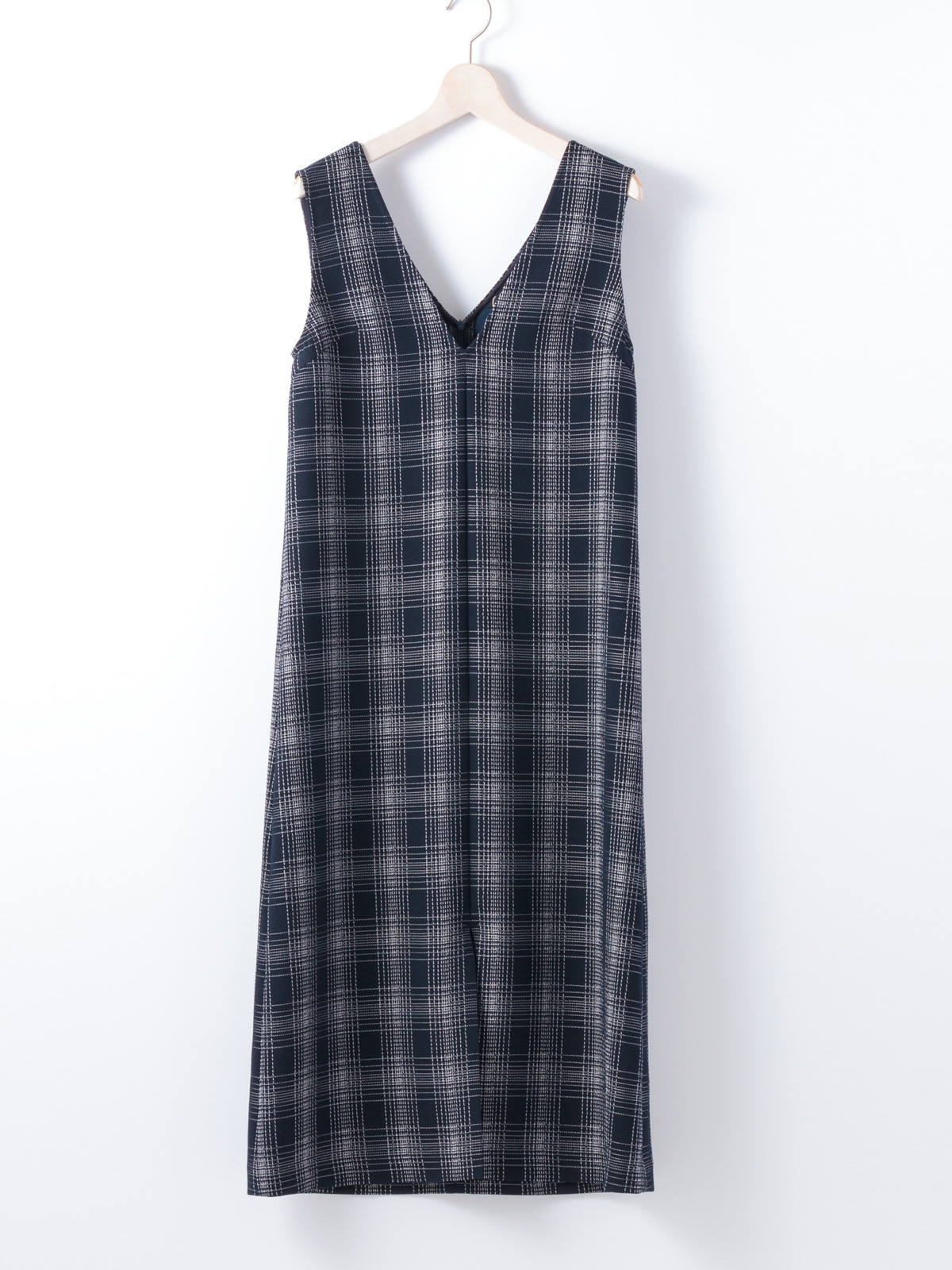 ステッチチェックフロントスリットVあきジャンドレ