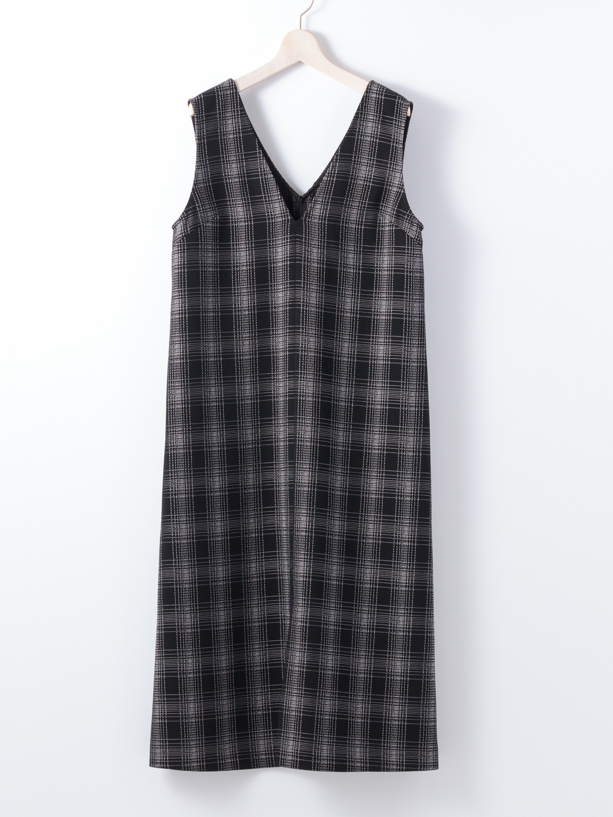 ステッチチェックフロントスリットVあきジャンドレ