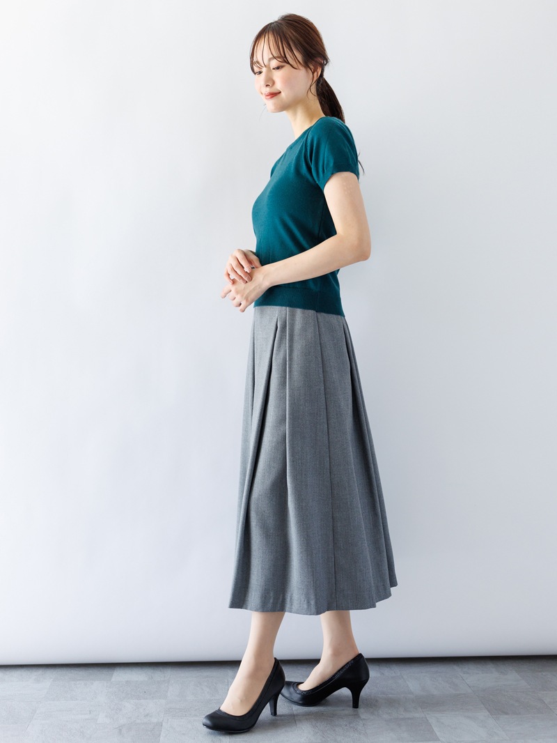 【50%OFF】丸首天竺アンサンブル