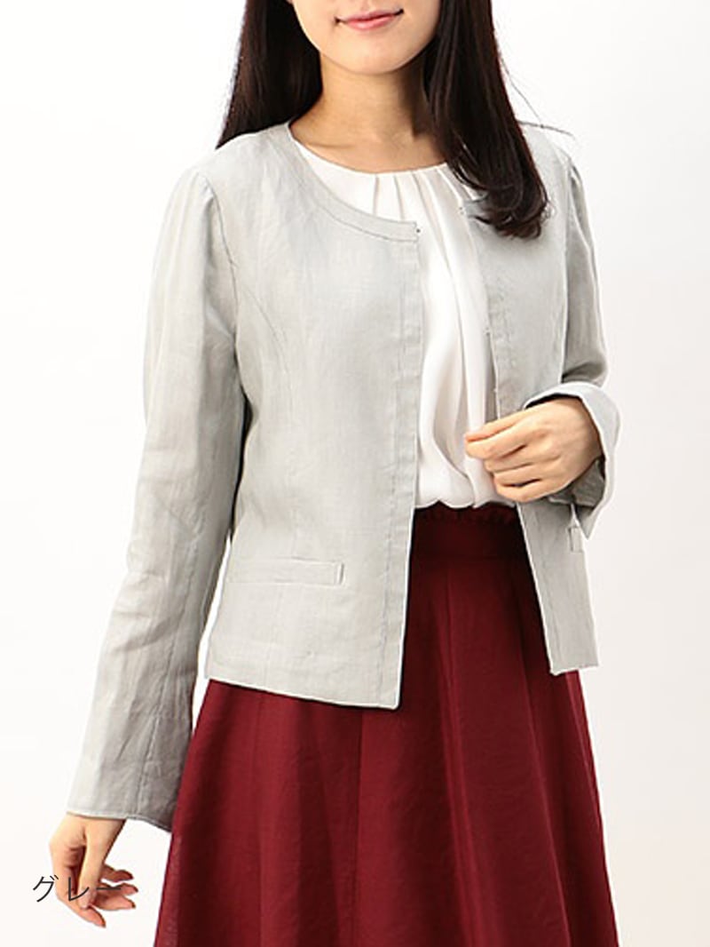 ルネ♡ノーカラージャケット ルネ♡ノーカラージャケット