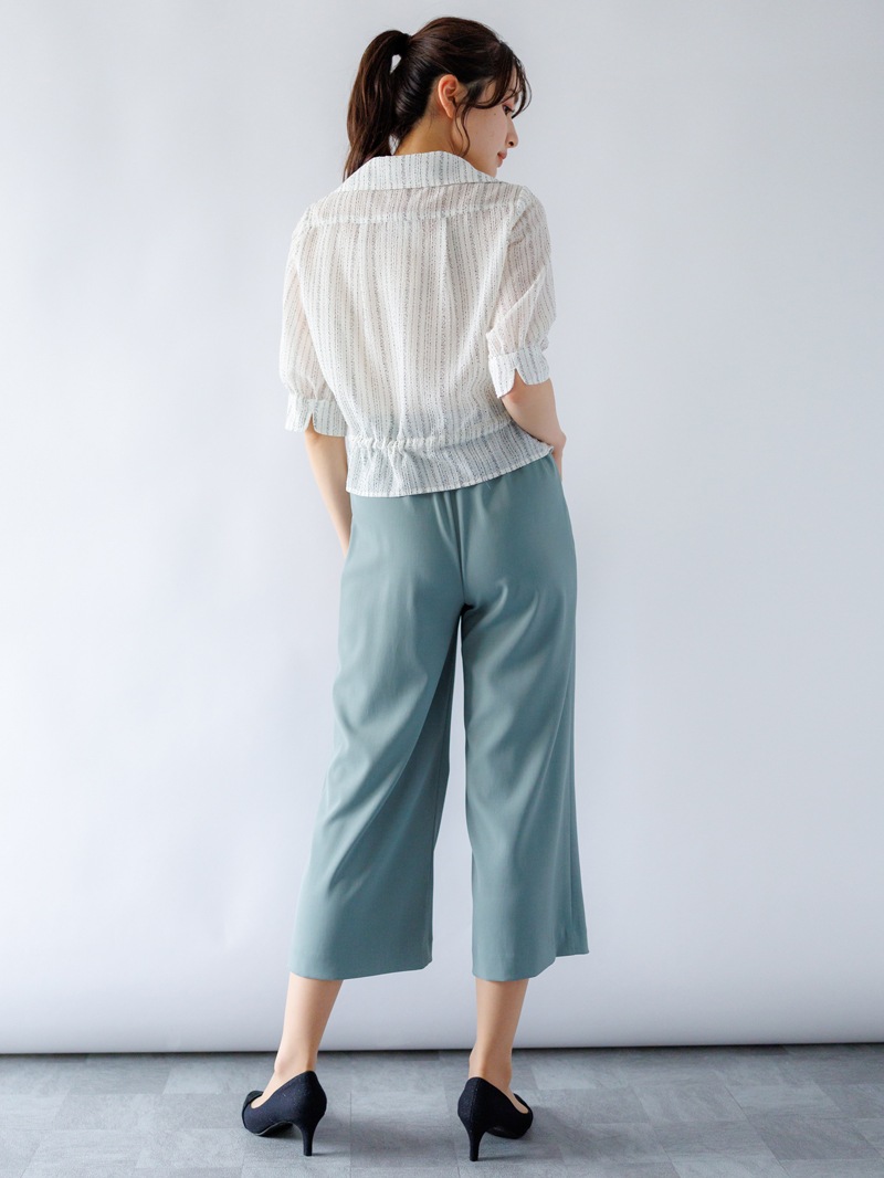 限定70％OFF】ドットストライプ ドロストブラウス｜KarLParkLane Style