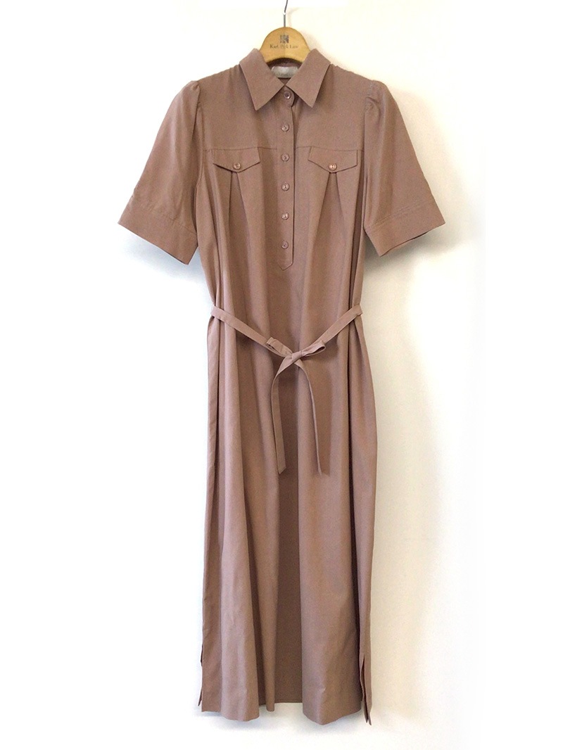 RECストレッチシャツワンピース