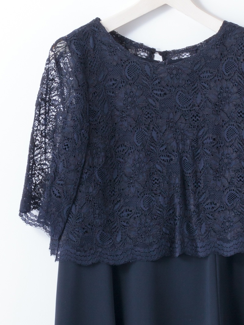 【50%OFF】フレンチキスﾚｰｽﾎﾞﾚﾛ付ﾜﾝﾋﾟｰｽ