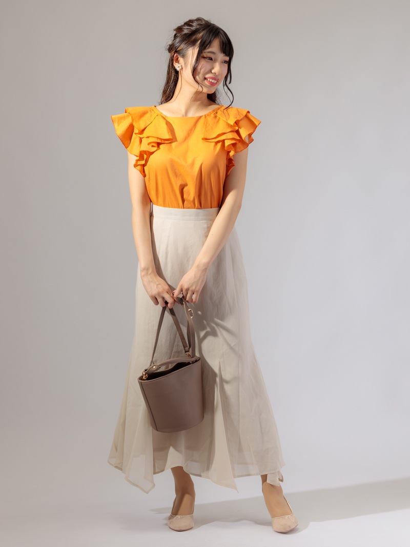 【2025A/W新作★送料無料】 綿ボイルマチ付フレアースカート｜KarLParkLane Style SHOP ONLINE スカート