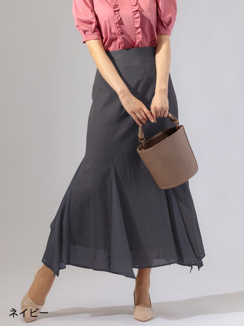 綿ボイルマチ付フレアースカート
