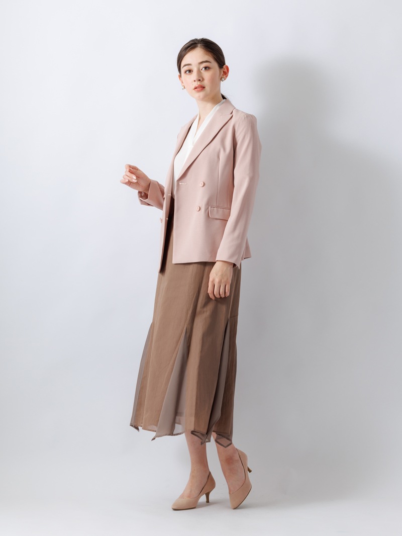 綿ボイルマチ付フレアースカート