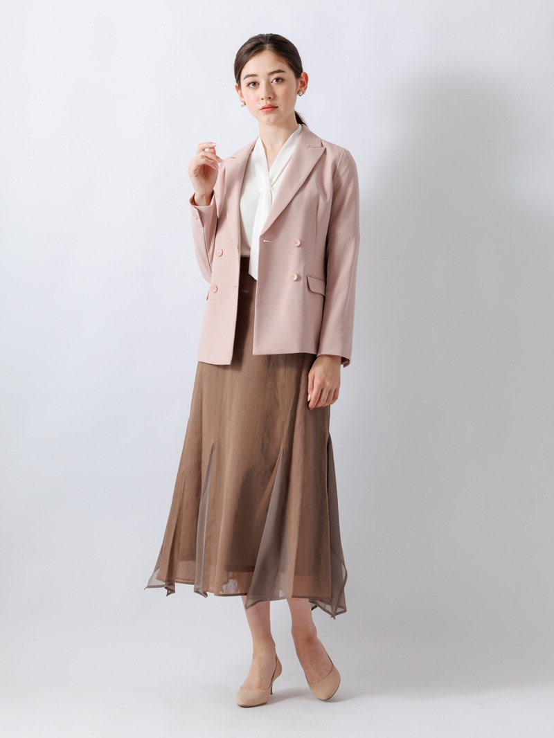 綿ボイルマチ付フレアースカート