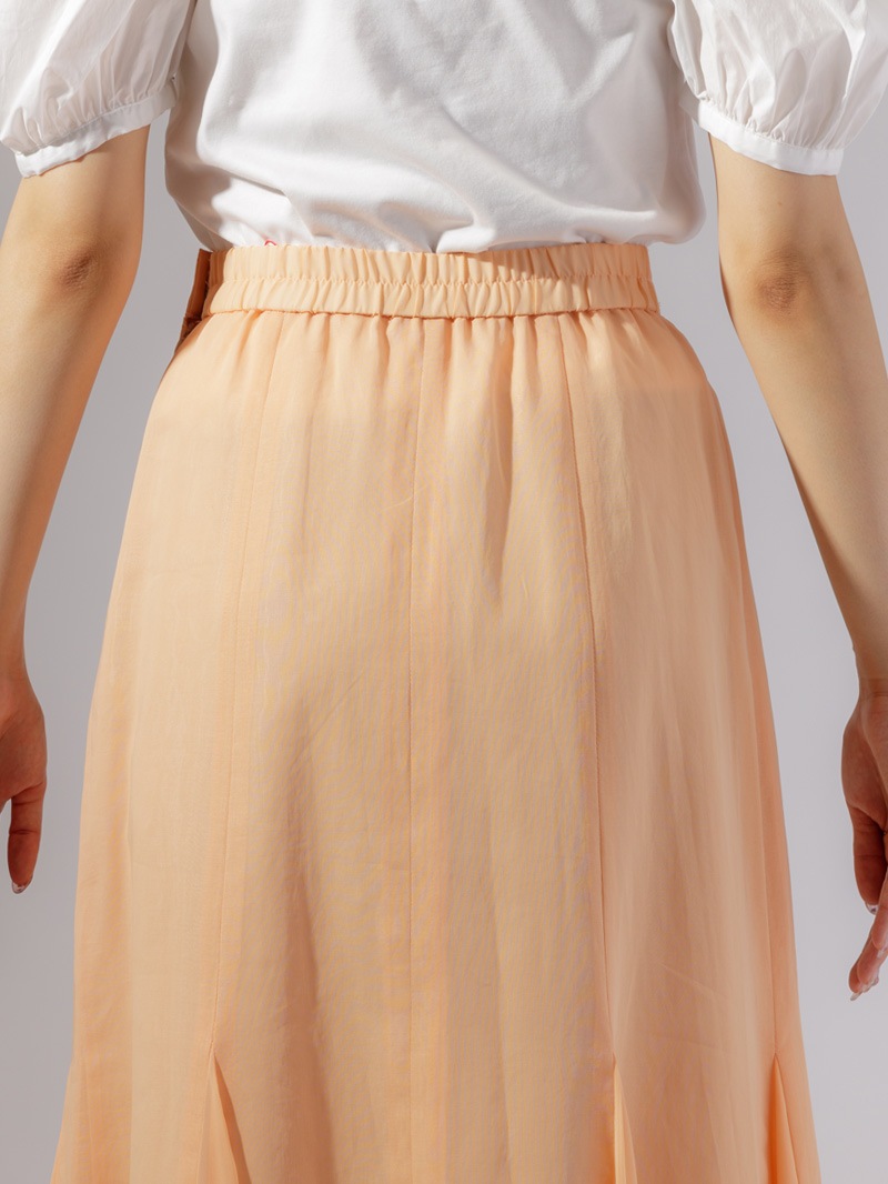 綿ボイルマチ付フレアースカート