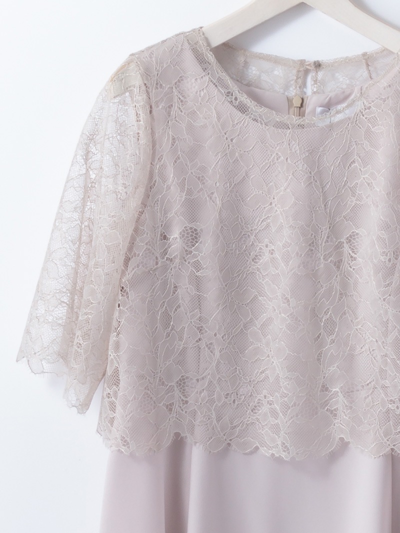 ﾉｰﾍﾞﾙﾊﾞｯｸｻﾃﾝGZﾚｰｽﾎﾞﾚﾛ付ﾜﾝﾋﾟｰｽ