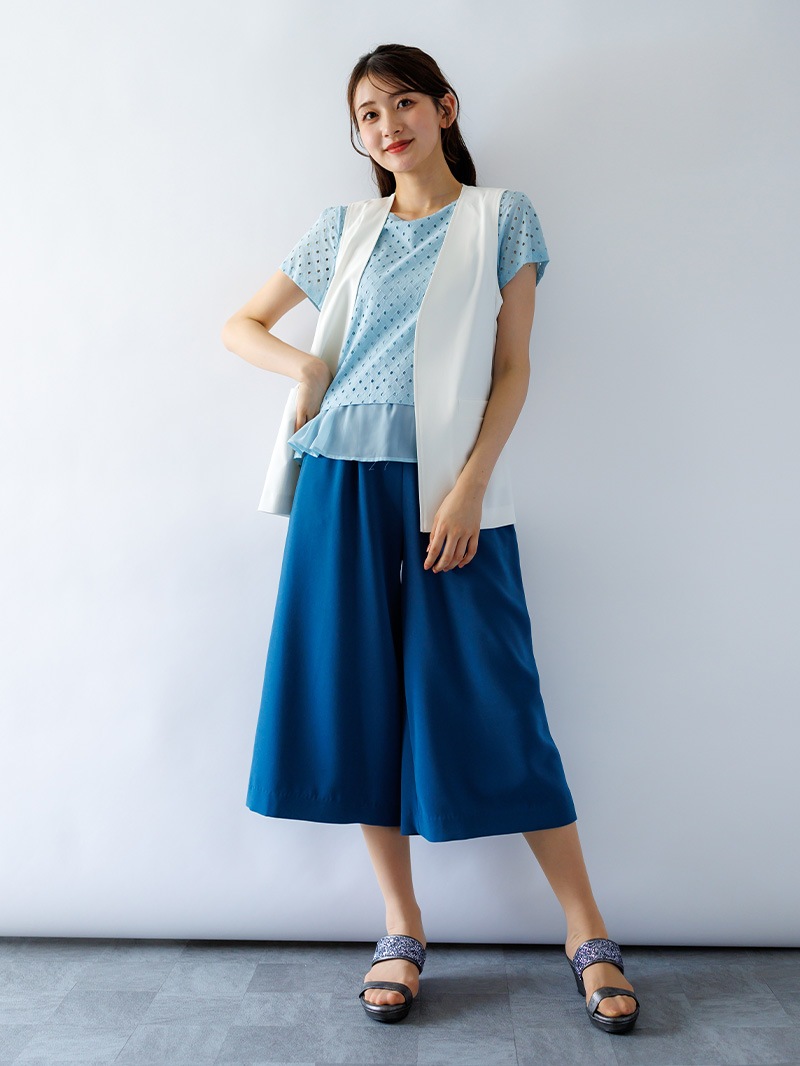 ウエストゴム太身パンツ