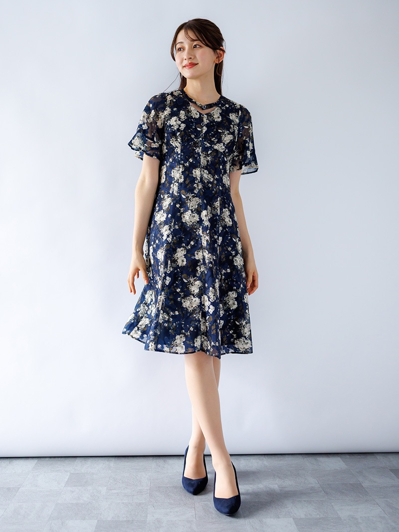 【50%OFF】ｶｯﾄｼﾞｬｶﾞｰﾄﾞ×ﾌﾟﾘﾝﾄ ﾊｷﾞﾌﾚｱｰﾜﾝﾋﾟｰｽ