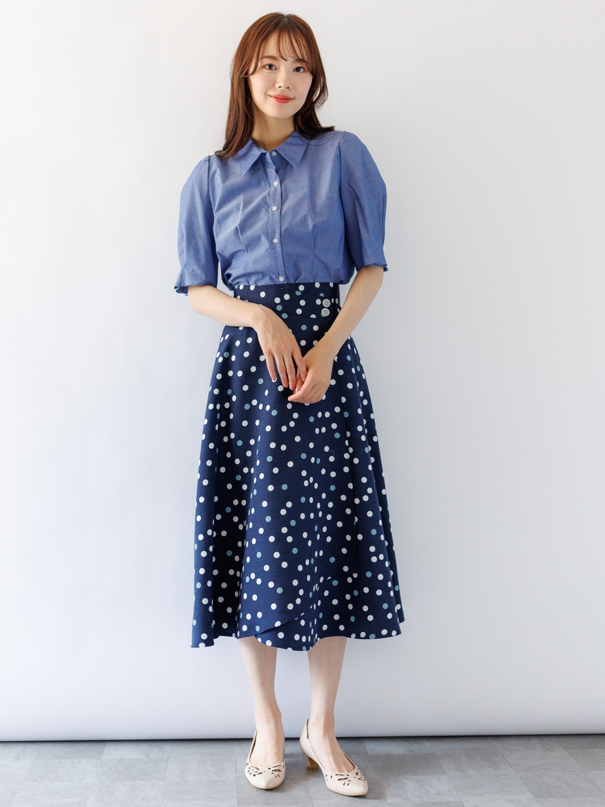 【50%OFF】シャンブレータックスリーブシャツ