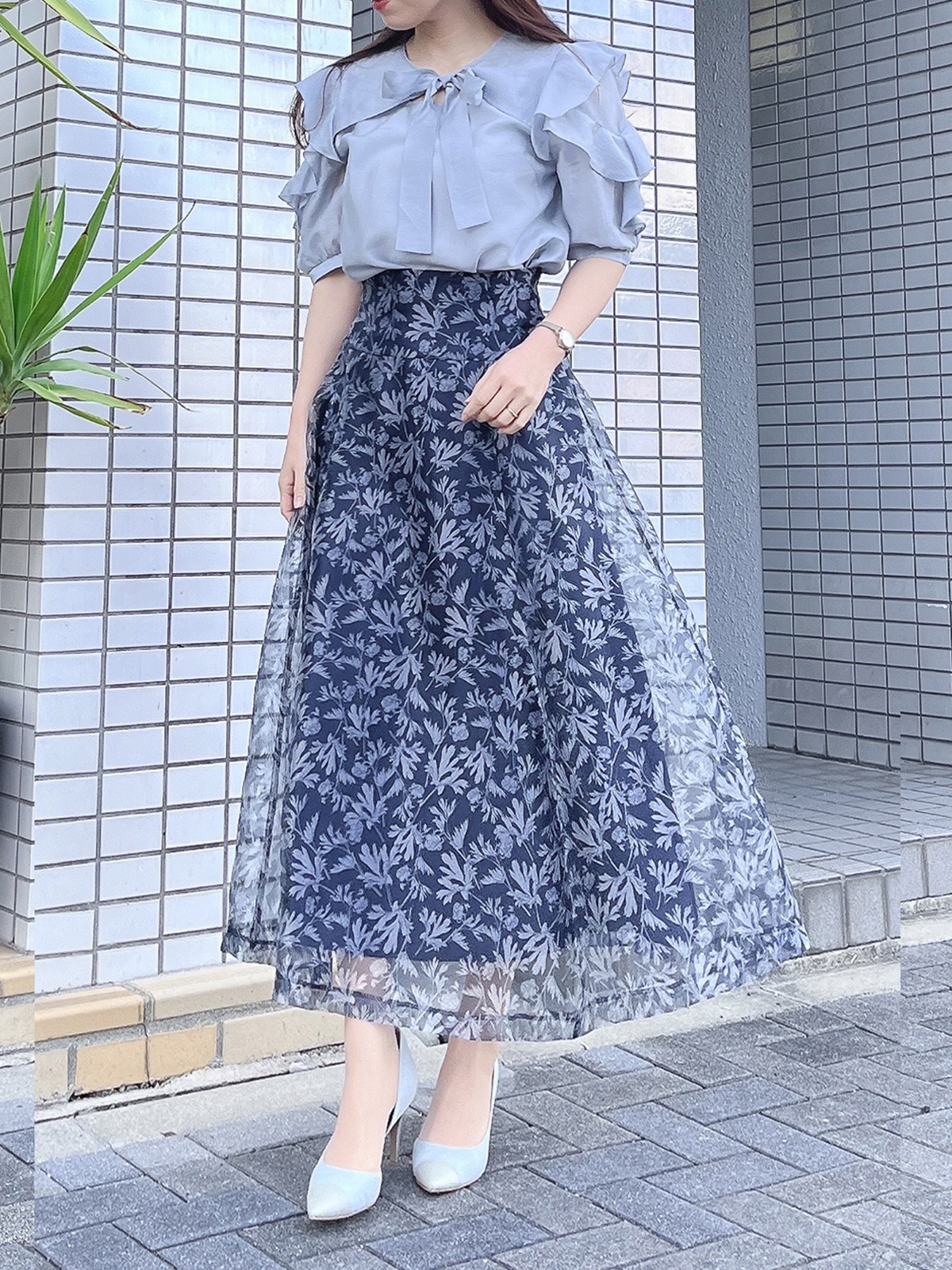 オーガンジーフレアースカート｜KarLParkLane Style ONLINE SHOP