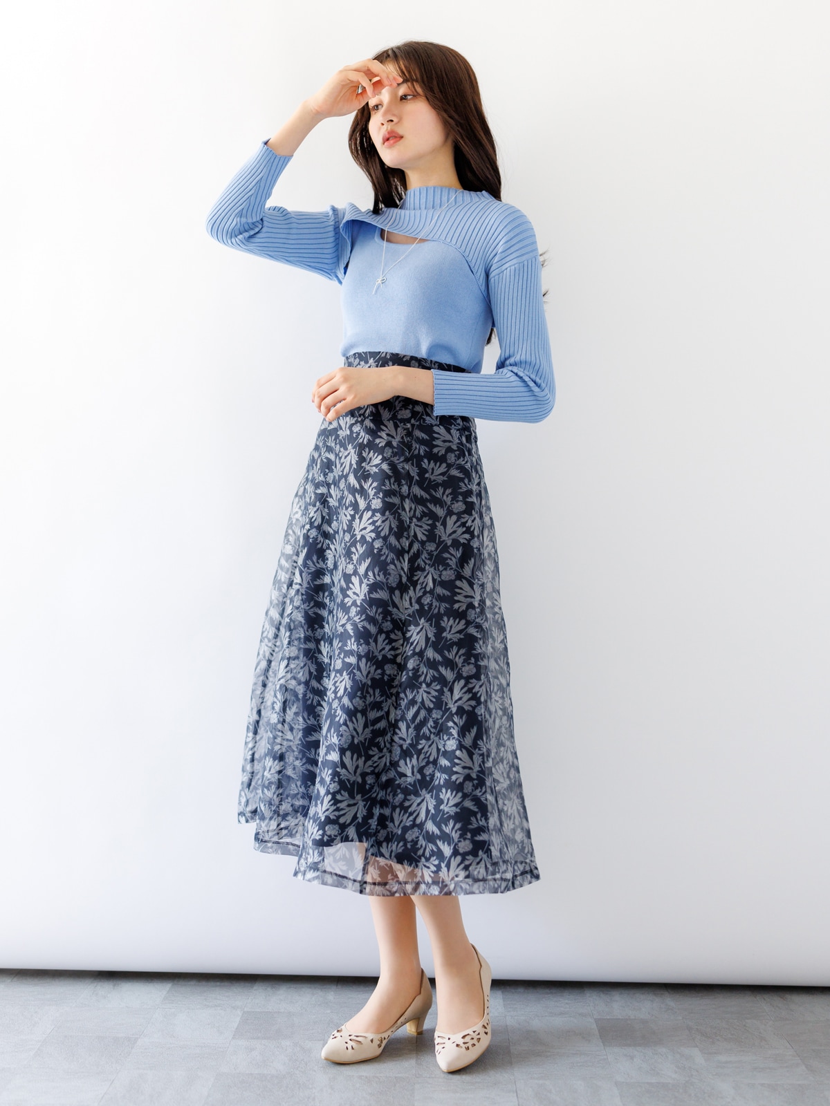 こーひー　プルオンスカート９枚 スカート ロングスカート レディース マキシスカート