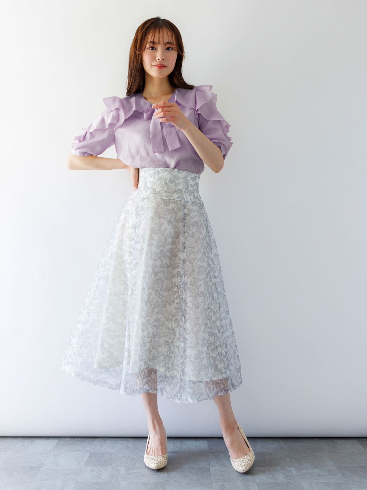 オーガンジーフレアースカート｜KarLParkLane Style ONLINE SHOP