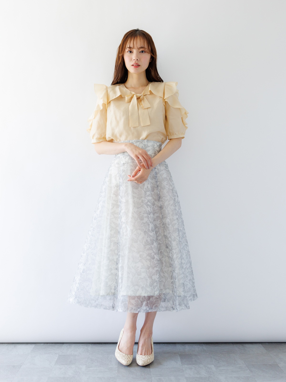 オーガンジーフレアースカート｜KarLParkLane Style ONLINE SHOP